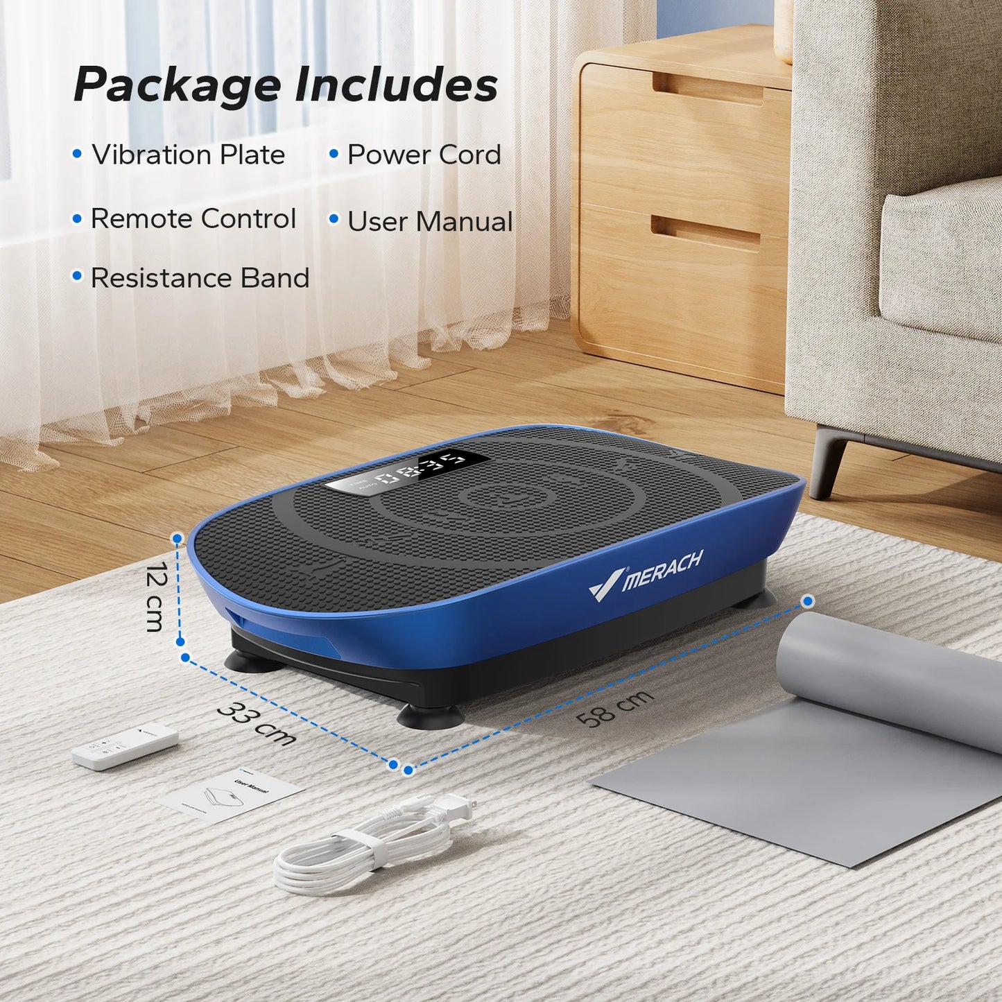 Vibration Plate Exercise Machine Whole Body Workout Power Vibrate Fitness Platform Vibration Plate Weight Loss & Shaping